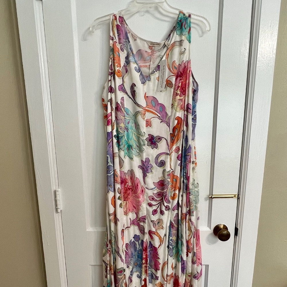 Long Soft Surroundings Flourish Dress Size XL (18)